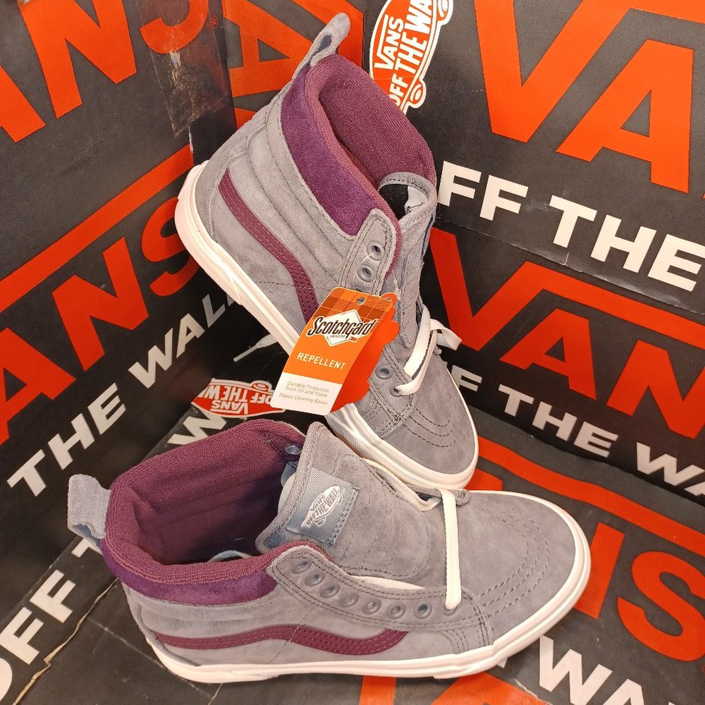 Vans Sk8 Hi Mte Frost Gray/Prune Suede Men's 4/Women's 5.5 VNOA4BV7XKM1